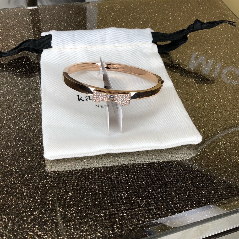 🎁 Kate spade ready set bow rose gold bracelet - Picture 2 of 7